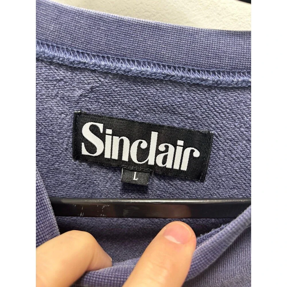Sinclair Global The Marinade Sweatshirt Blue Cotton Blend Crewneck SMT156